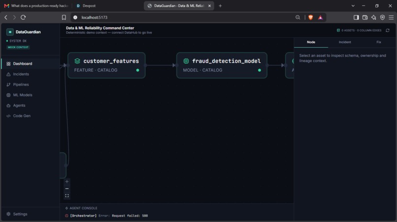 DataGuardian — Autonomous Data & ML Reliability Agent – screenshot 10
