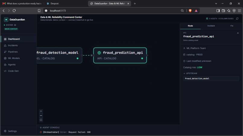 DataGuardian — Autonomous Data & ML Reliability Agent – screenshot 13