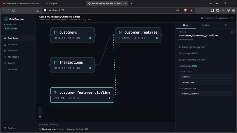 DataGuardian — Autonomous Data & ML Reliability Agent – screenshot 14