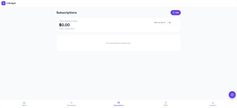 Z-budget – screenshot 1