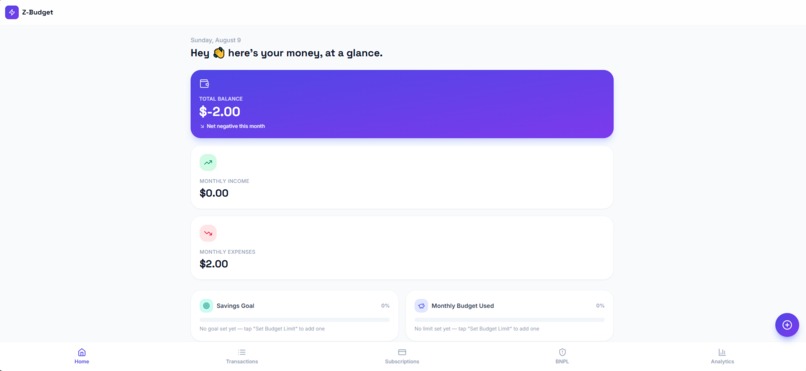 Z-budget – screenshot 3