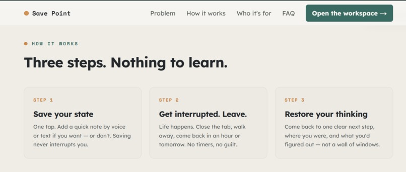 SavePoint – screenshot 3