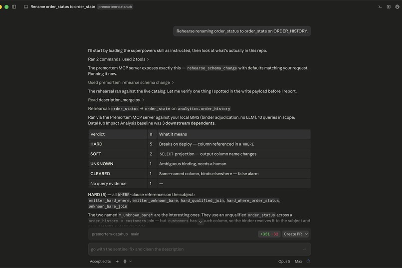 Premortem — how it breaks, before you merge – screenshot 3
