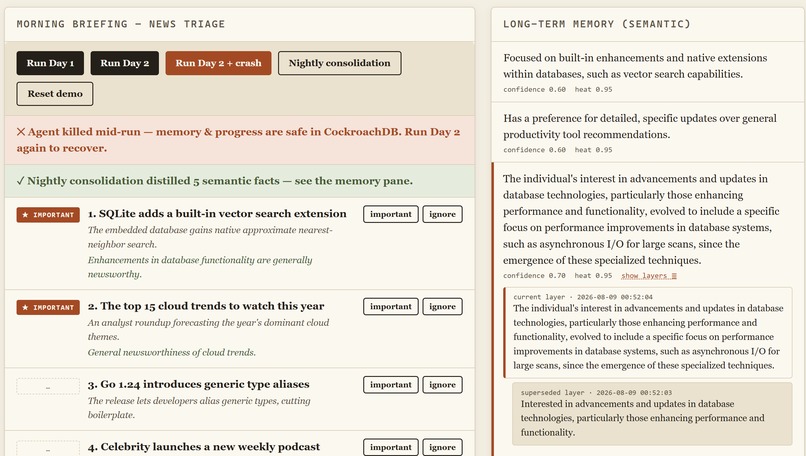 Palimpsest — agent memory that survives – screenshot 7