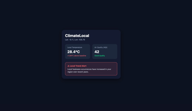 ClimateLocal – screenshot 1