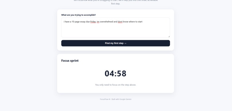 FocusFlow AI – screenshot 1
