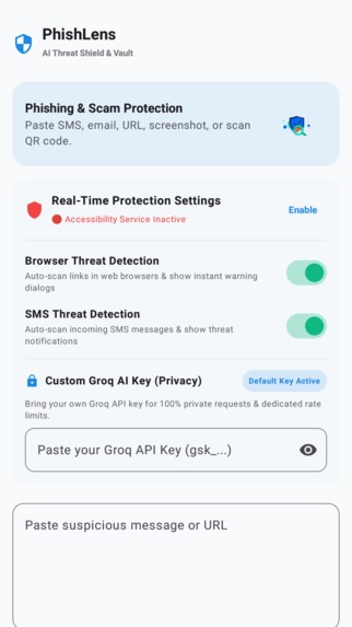 PhishLens – screenshot 1