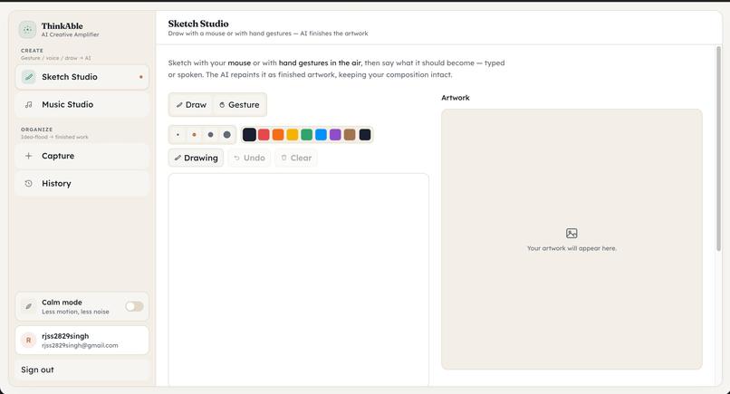 ThinkAble :- turns hyperfocus ideas into structured content. – screenshot 2