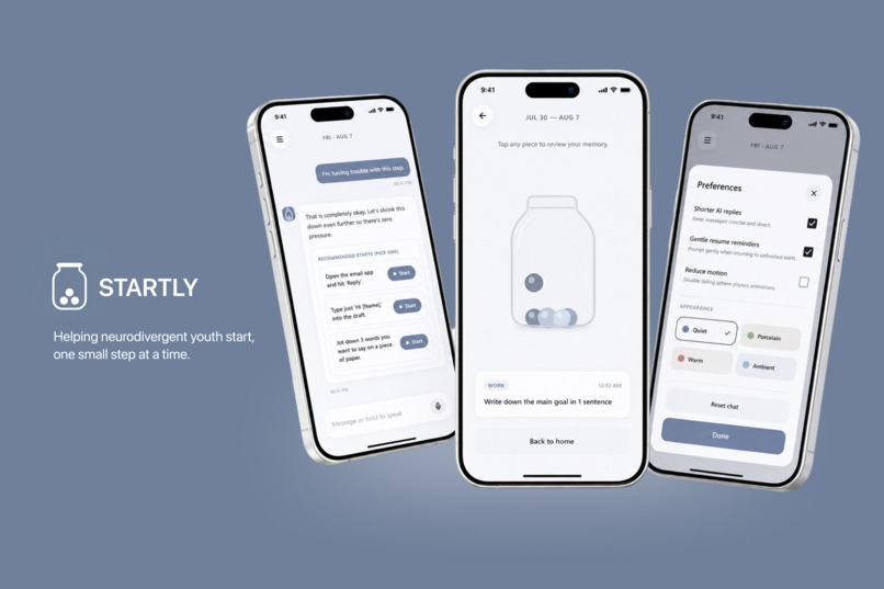 Startly - for overwhelmed minds – screenshot 1