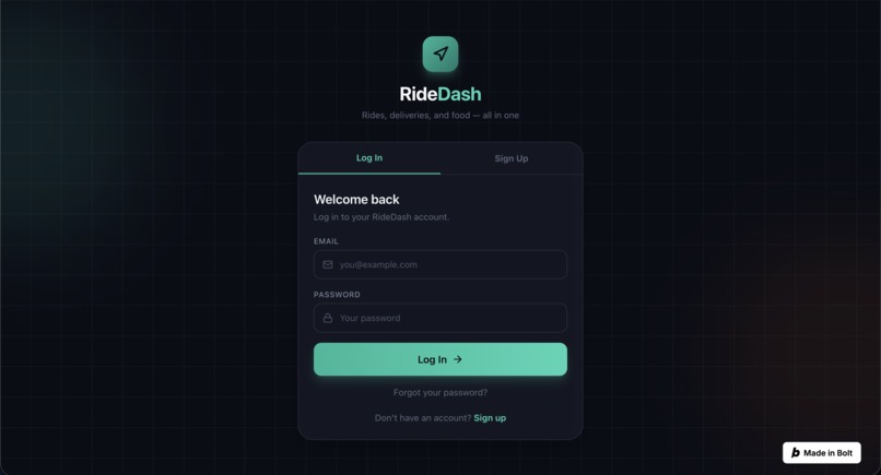 RideDash – screenshot 1