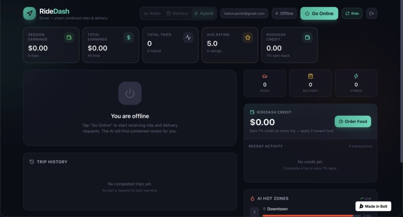 RideDash – screenshot 3