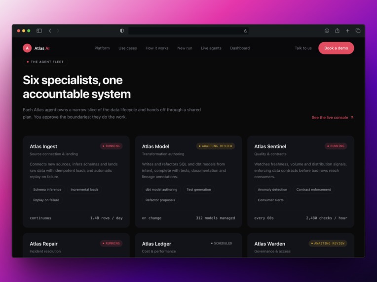 Atlas AI — Autonomous Data Engineering Team – screenshot 3