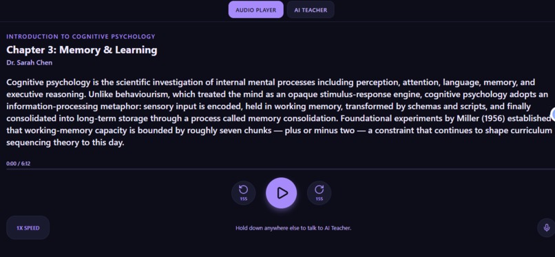 EduAudio Agent – screenshot 1
