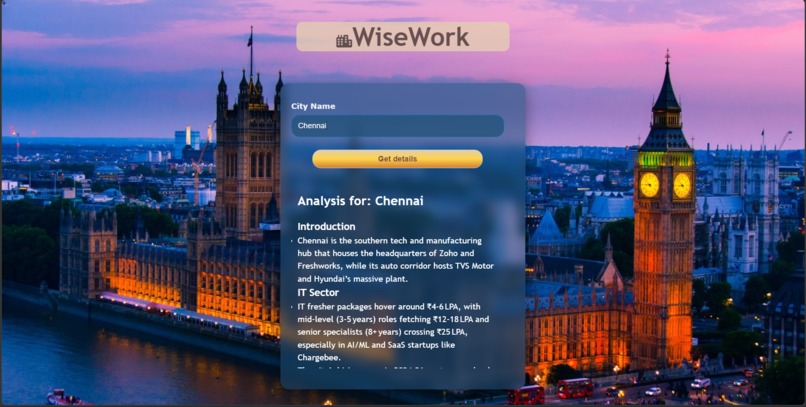 WiseWork – screenshot 2