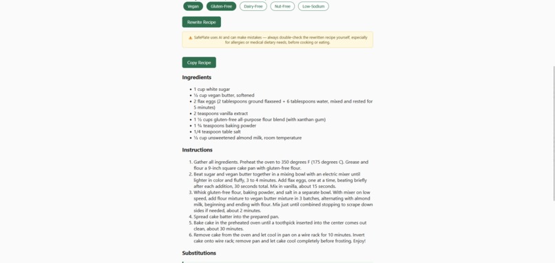 SafePlate – screenshot 3