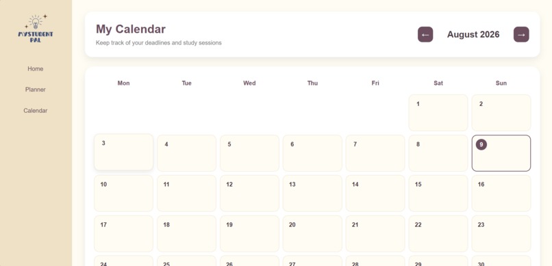 MyStudentPal – screenshot 2