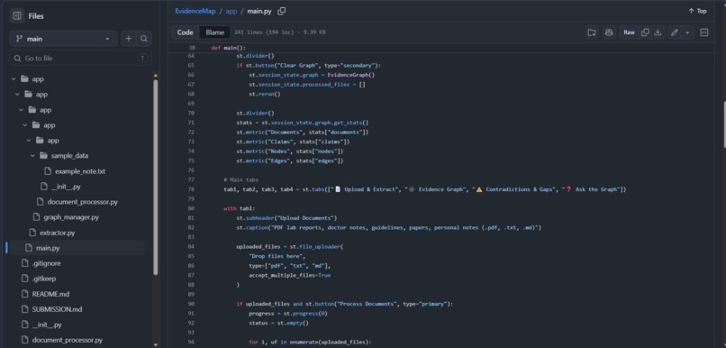 EvidenceMap – screenshot 4