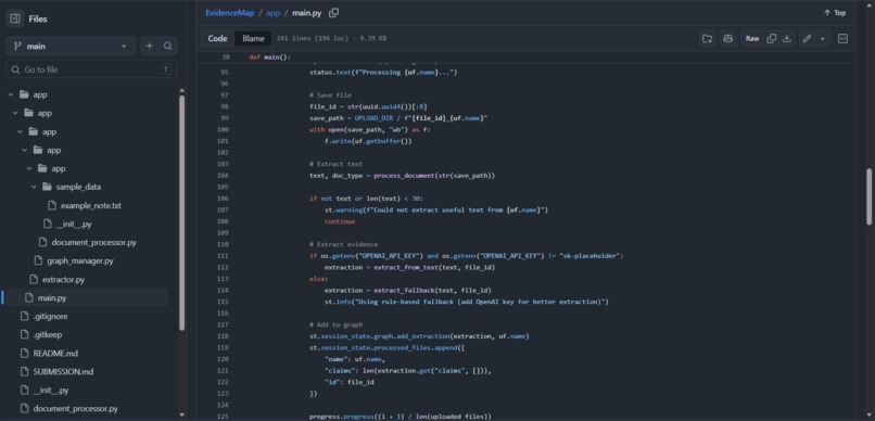 EvidenceMap – screenshot 5