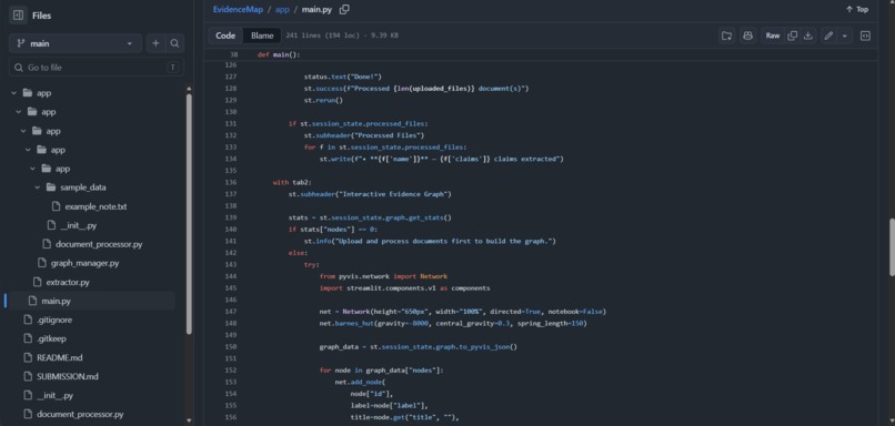 EvidenceMap – screenshot 6