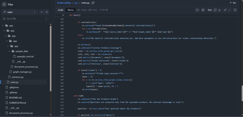 EvidenceMap – screenshot 7