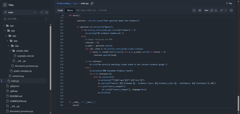 EvidenceMap – screenshot 8