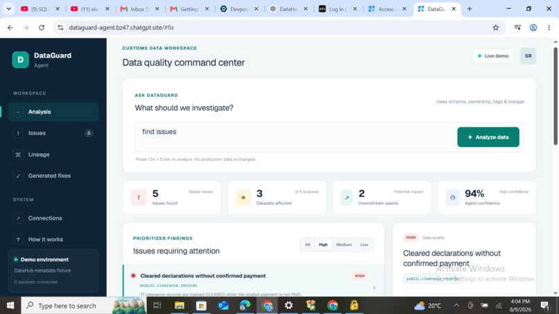 DataGuard Agent – screenshot 1
