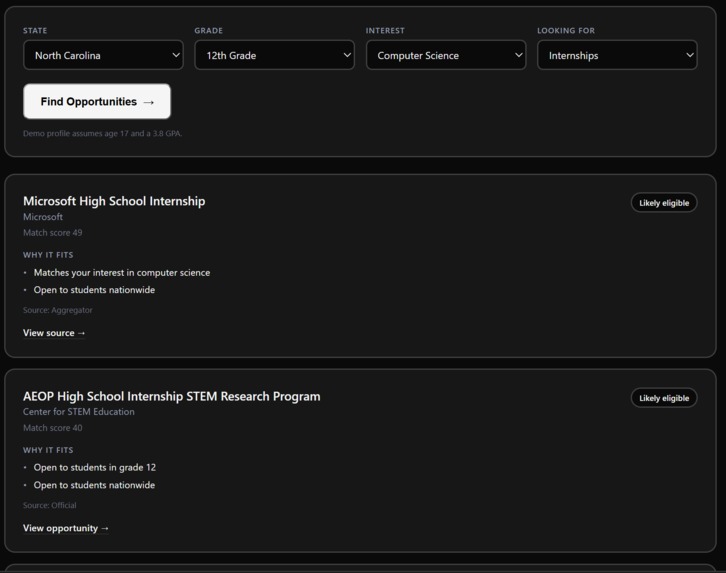 Opportunity Finder – screenshot 4