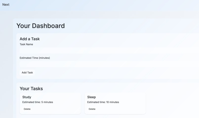 Next – screenshot 1