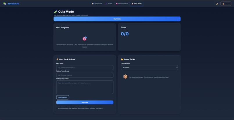 Adaptive revision planner – screenshot 2