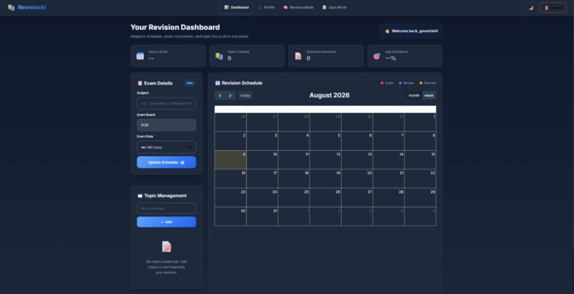 Adaptive revision planner – screenshot 3