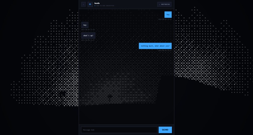 NoBackdoorMessaging: End-to-End Encryption Messaging App – screenshot 4
