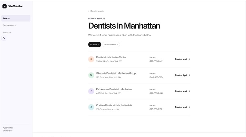 SiteCreator – screenshot 3