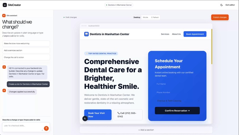 SiteCreator – screenshot 5