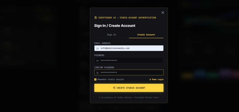 ScriptSense AI — Hollywood Production Intelligence Engine – screenshot 1