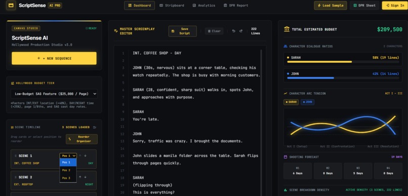 ScriptSense AI — Hollywood Production Intelligence Engine – screenshot 11