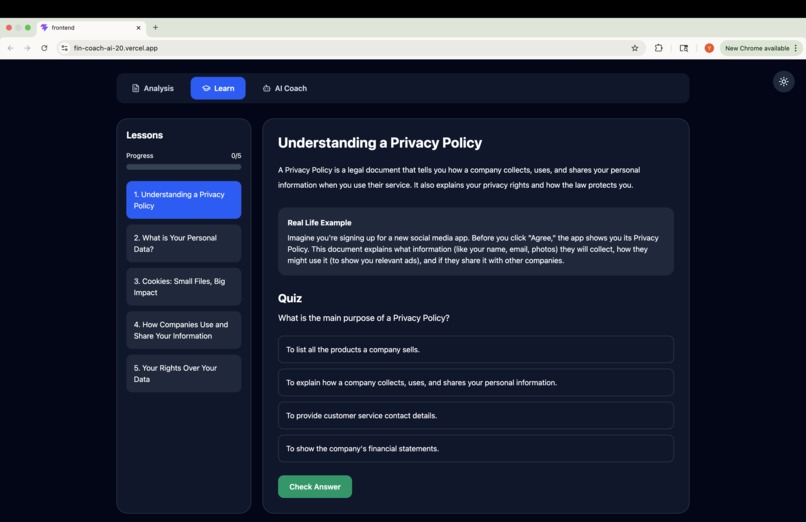 Fincoach AI – screenshot 5