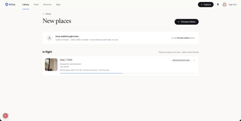 Atlas: Turn videos of real places into 3D memories. – screenshot 1