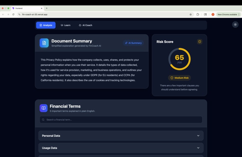 Fincoach AI – screenshot 6