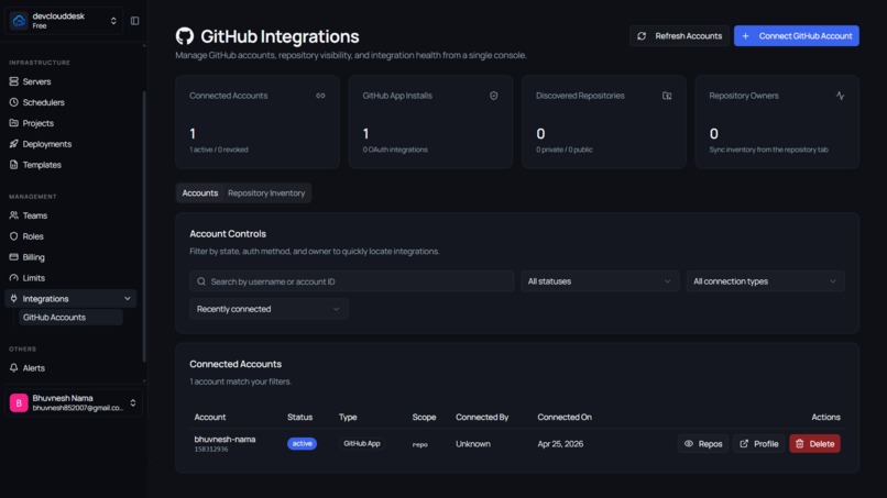 DevCloudDesk – screenshot 15