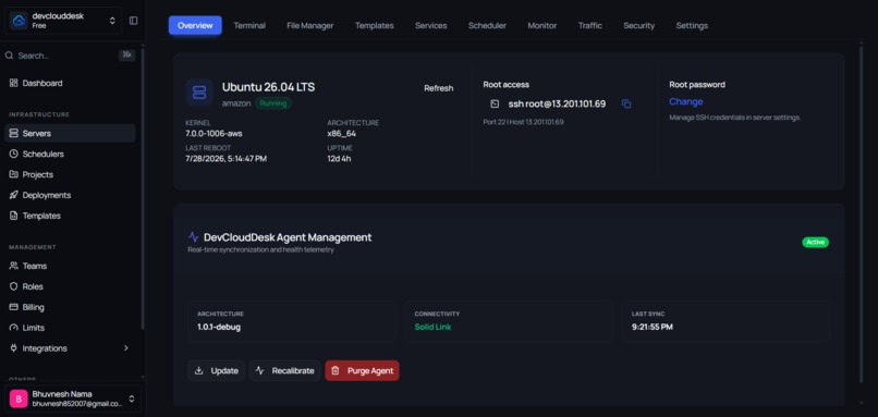 DevCloudDesk – screenshot 3