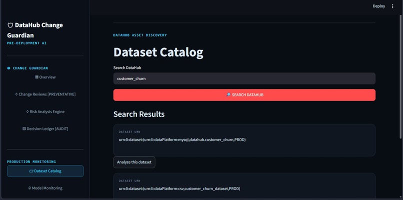 DataHub Change Guardian – screenshot 5