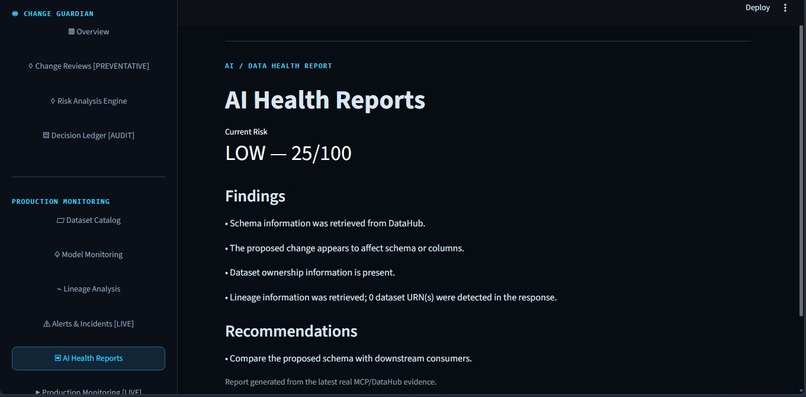 DataHub Change Guardian – screenshot 7