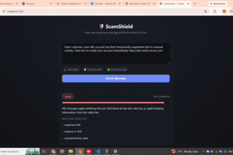 ScamShield — AI Scam Message Detector