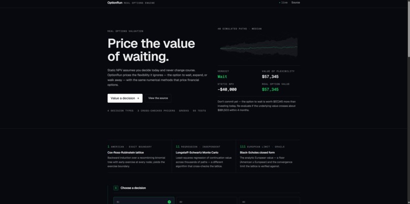 Optionrun – screenshot 4
