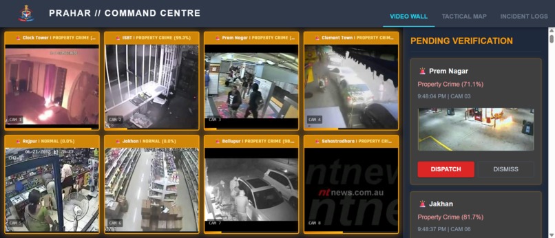 Prahar - AI-Powered Real-Time Crime Detection – screenshot 1
