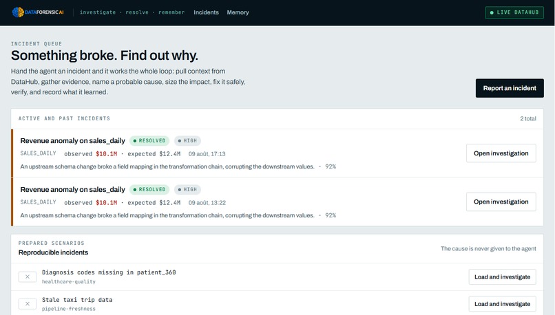 DATAFORENSIC AI – screenshot 1