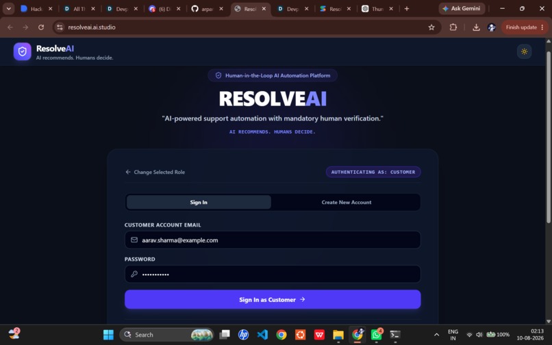 ResolveAI – screenshot 2