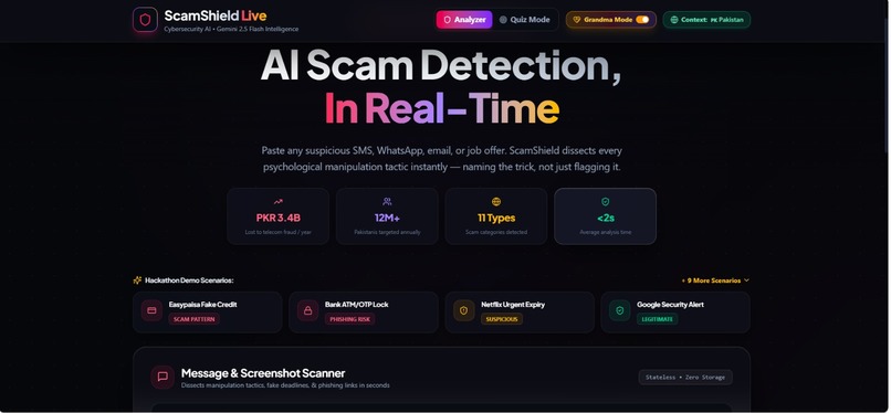 ScamShield Live – screenshot 1