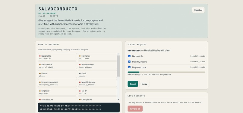 Salvoconducto – screenshot 2