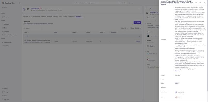 DataHub ML Model Health Sentinel – screenshot 2